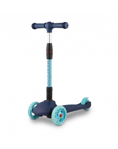 Самокат 3-х колесный Складной "Junior Delux" (2021), Синий,, MSC-J072002D Maxiscoo