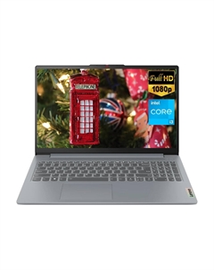 Ноутбук Lenovo Ideapad Slim 3i, 15.6", 8 ГБ/256 ГБ, Core i3-N305, UHD Graphics, серый, английская клавиатура