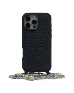 Bimba y Lola чехол для iPhone 16 Pro Max с тисненым логотипом, черный Bimba y lola