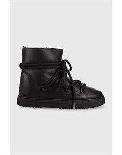 Полные кожаные зимние ботинки, черный Inuikii