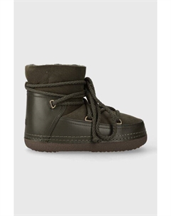 Классические кожаные зимние ботинки., зеленый Inuikii
