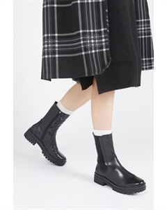 Длинные черные кожаные ботинки челси и ботинки Santina, черный Jones bootmaker