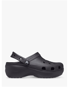 Классические сабо на платформе, черные Crocs