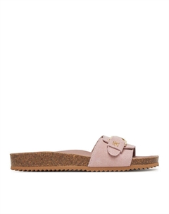 Мюли Soft Suede Adjustable Mule FW0FW08809, розовый Tommy hilfiger