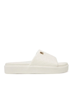 Мюли Platform Monogram Poolslide FW0FW08526, белый Tommy hilfiger