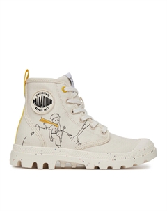 Ботильоны на шнуровке Pampa-Petit Prince 74449-180-M, белый Palladium