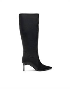 Сапоги Heel Knee Boot 70 Lth HW0HW02162, черный Calvin klein