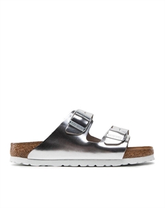 Мюли Arizona Metallic 1005961, серебряный Birkenstock
