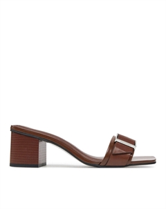 Мюли Heel Mule 50 W/Buckle - Lth HW0HW02478, коричневый Calvin klein
