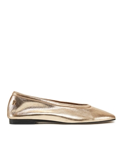 Балетки Soft Metal Lthr Ballerina No Bow FW0FW08601, золотой Tommy hilfiger