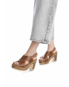 Босоножки на платформе, песочный Refresh