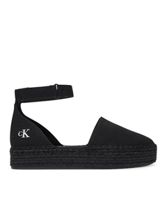 Эспадрильи Flatform Espadrille Sling Mg YW0YW01735, черный Calvin klein jeans