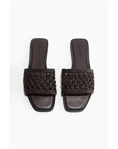 Кожаные сандалии, коричневый H&m