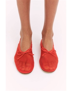 Балетки сетчатые, красный H&m