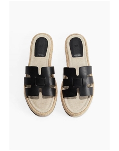 Сандалии эспадрильи, черный H&m