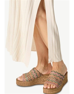 Мюли на каблуке, светло-голубой Tamaris