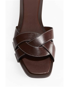 Сандалии с плетеными ремешками, коричневый H&m