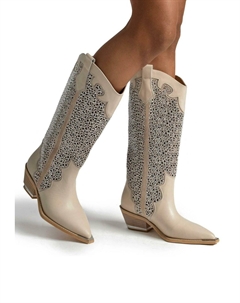 Ковбойские/байкерские сапоги CONFECCIONADAS CON PUNTERA AFILADA Y SIN CIERRE, серый Alma en pena.