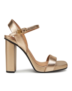 Сандалии High Heel Golden Leather Sandal FW0FW08674, золотой Tommy hilfiger