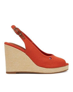 Эспадрильи Flag High Wedge Espad Slingback FW0FW08597, оранжевый Tommy hilfiger