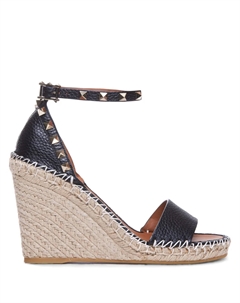 Эспадрильи 105 мм Rockstud с отделкой, черный Valentino garavani