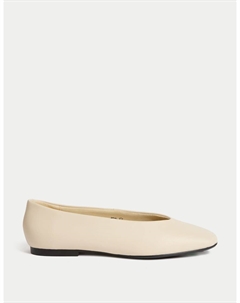 Кожаные балетки Slip On Flat, цвет Opaline Marks & spencer