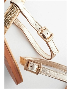 Сандалии Forever Comfort Beaded, золото Next