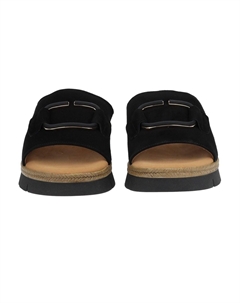 Мюли на плоской подошве, черно-золотой Gabor