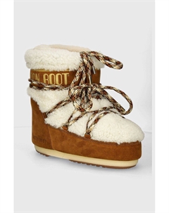 Зимние замшевые ботинки MB ICON LOW SHEARLING, коричневый Moon boot