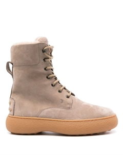 Ботинки с тисненым логотипом, нейтральный цвет Tod's