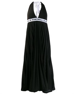 Kappa kontroll сетчатое платье с вырезом халтер xs черный Kappa kontroll