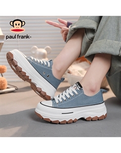 Холщовые кеды женские с низким верхом, цвет Denim Blue Paul frank