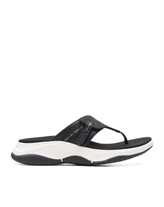 Шлепанцы Leder Wave 20, черный Clarks