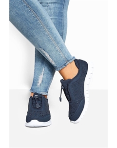 Очень широкие кроссовки из титана с драгоценными камнями, синий Yours