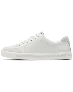 Стильные женские кеды для скейтбординга с низким верхом, белые/синие Clarks