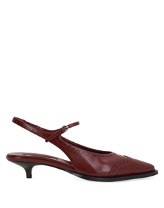 Туфли-броги с открытой пяткой 35 мм, красный Miu miu