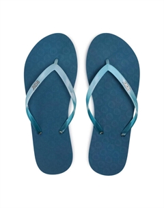 Шлепки, синий Roxy