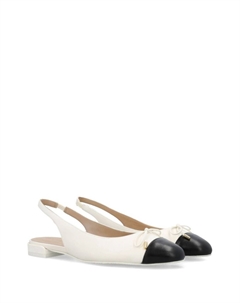 Балетки Sleek Bow, белый Stuart weitzman