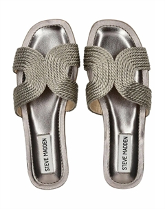Шлепанцы, посеребренный Steve madden