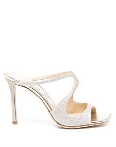 Мюли Anise 95 с блестками, металлик Jimmy choo
