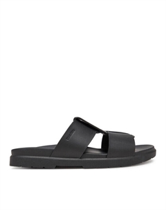 Мюли Lug Sandal Double T Lth HM0HM01734, черный Calvin klein