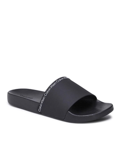 Мюли Pool Slide Rubber HM0HM00981, черный Calvin klein