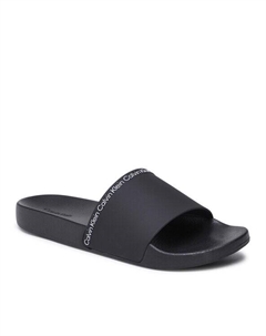 Мюли Pool Slide Rubber HM0HM00981, черный Calvin klein