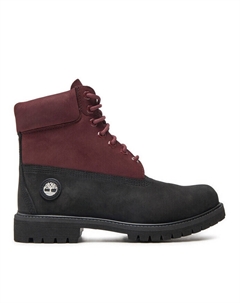 Мужские ботинки Premium из нубука на шнуровке, бордово-черный Timberland