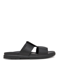 Мюли Lug Sandal Double T Lth HM0HM01734, черный Calvin klein