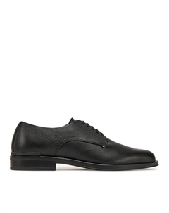 Полуботинки Core Hilfiger Leather Shoe FM0FM05375, черный Tommy hilfiger