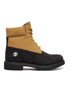 Мужские ботинки Premium из нубука на шнуровке, коричнево-черный Timberland