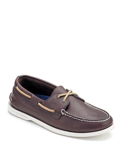 Мужские оригинальные кожаные топсайдеры с двумя люверсами, коричневый Sperry