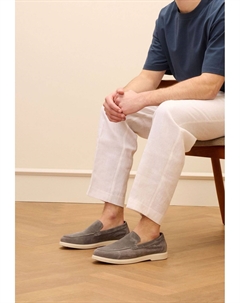 Мокасины, серый Manfield