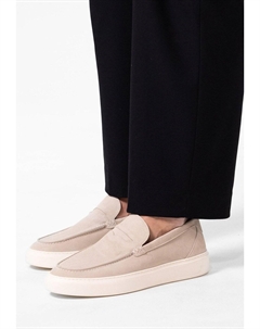 Мокасины MIT SPORTLICHER SOHLE, бежевый Manfield